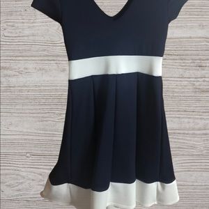 Mara navy and white A-Line dress sz. M